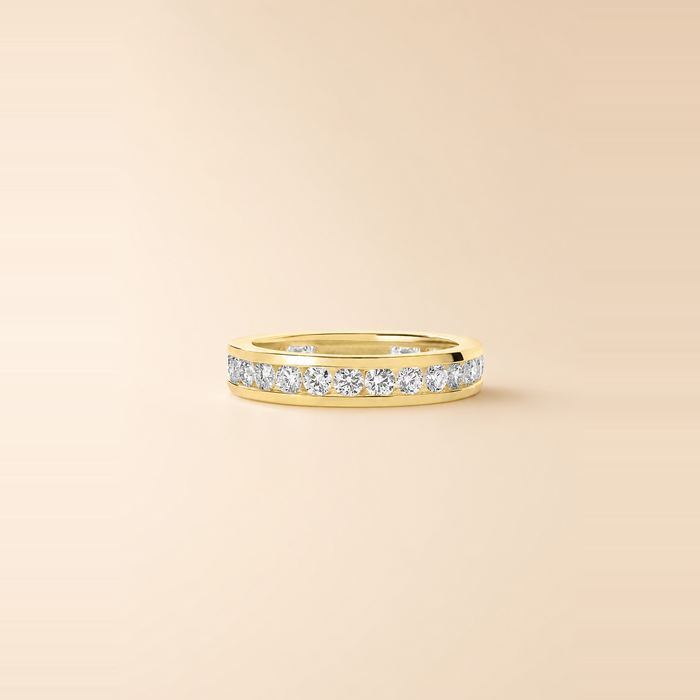 Round Channel Set Eternity Band