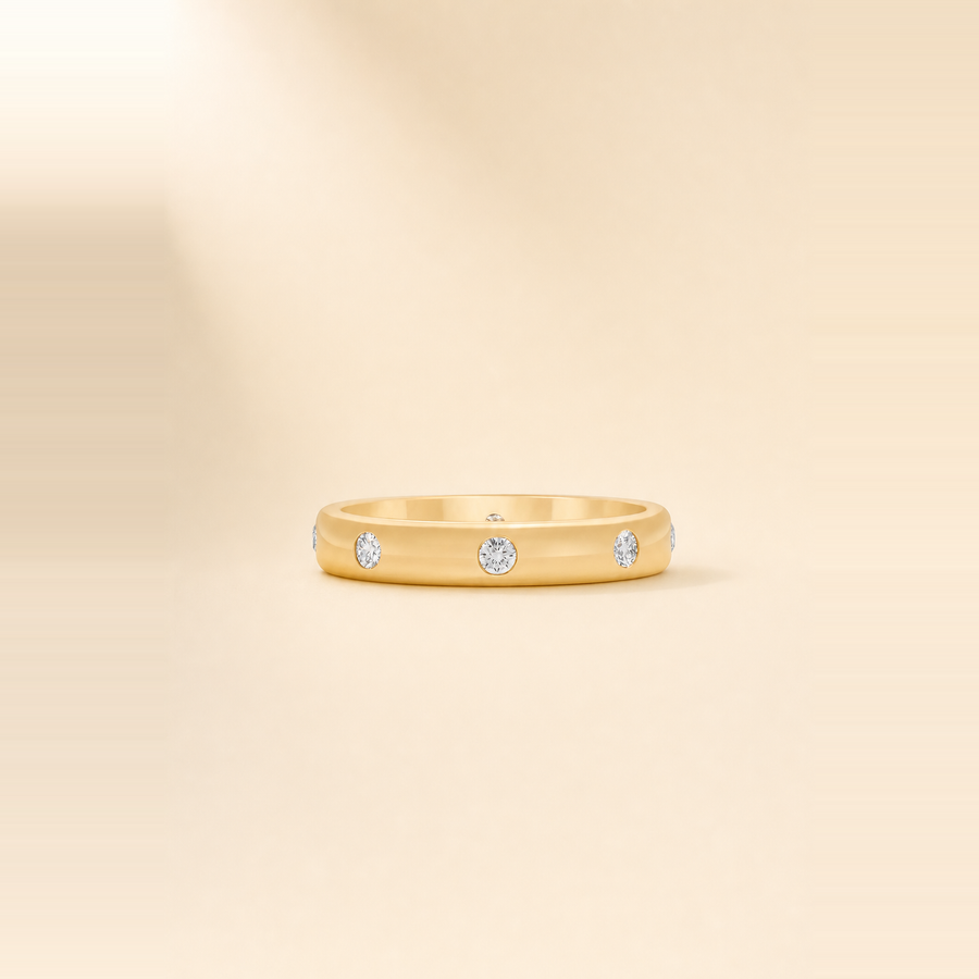 Diamond Inlay Eternity Band &mdash; view 3