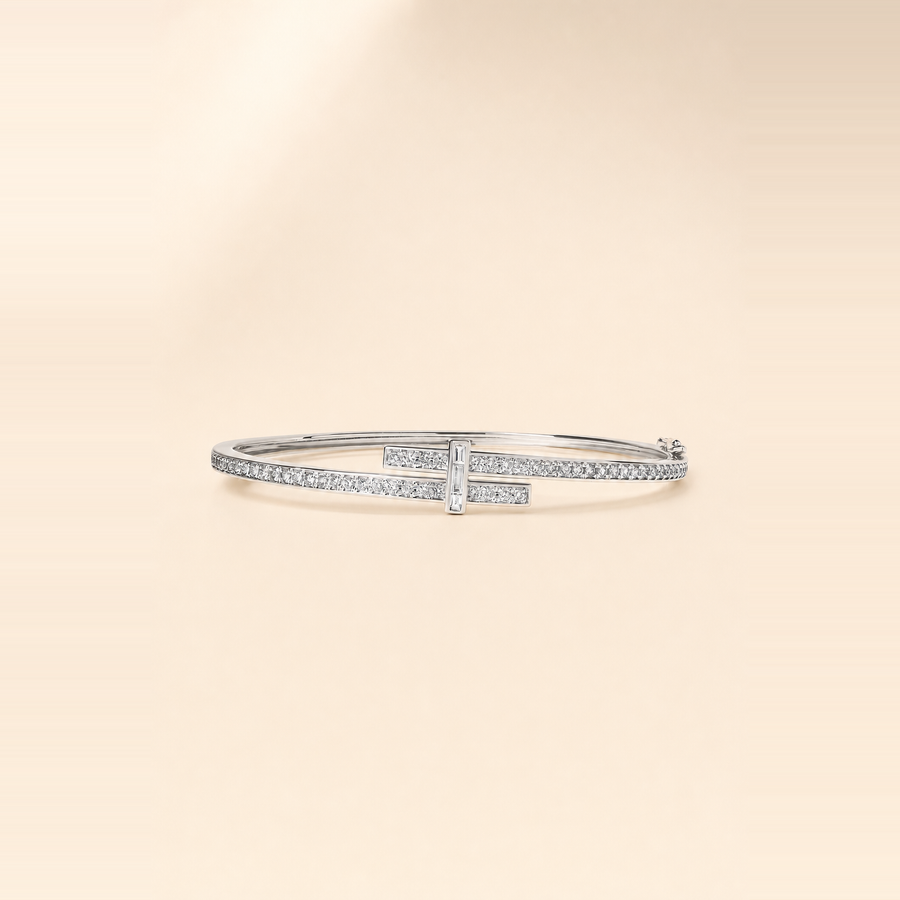 Diamond Interlock Bangle &mdash; view 4