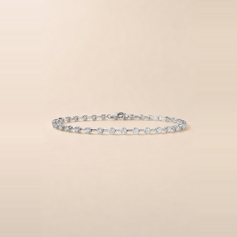 Round Eternity Station Bracelet &mdash; view 2