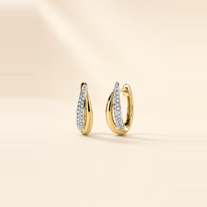 Serpent Tail Pavé Hoops