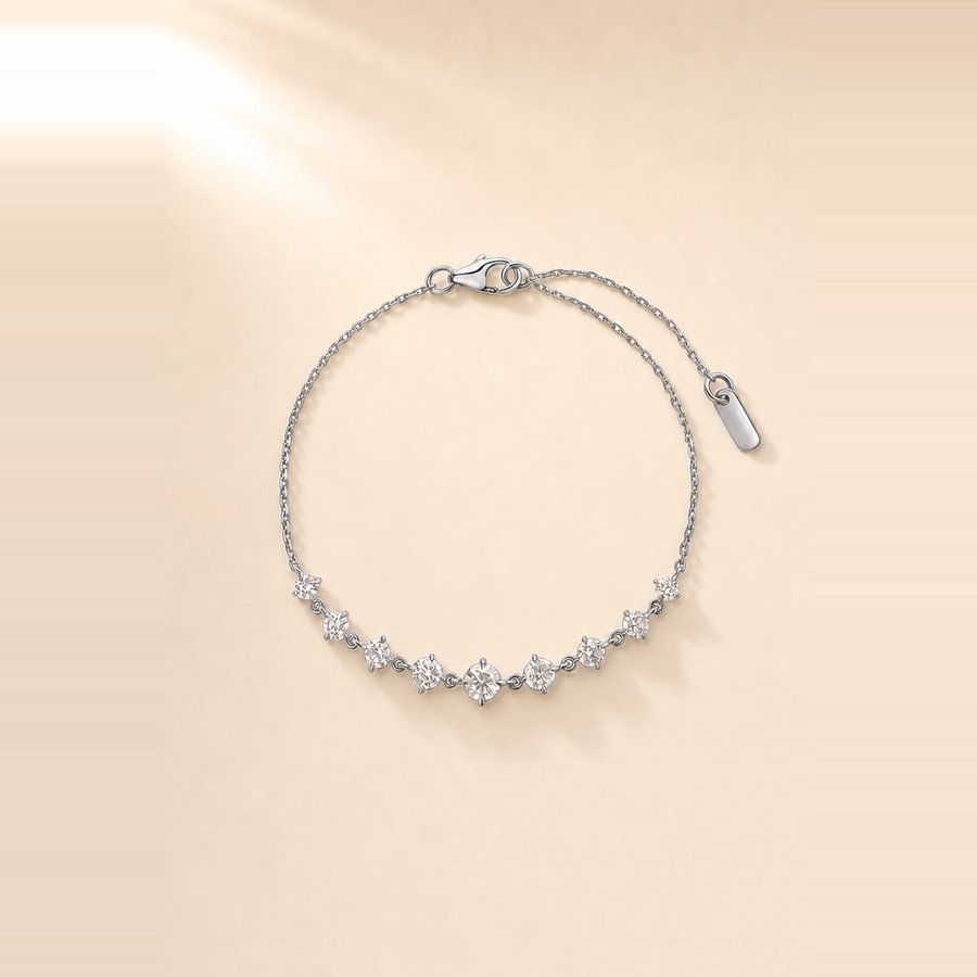 Starlight Graduated Diamond Bracelet &mdash; view 5