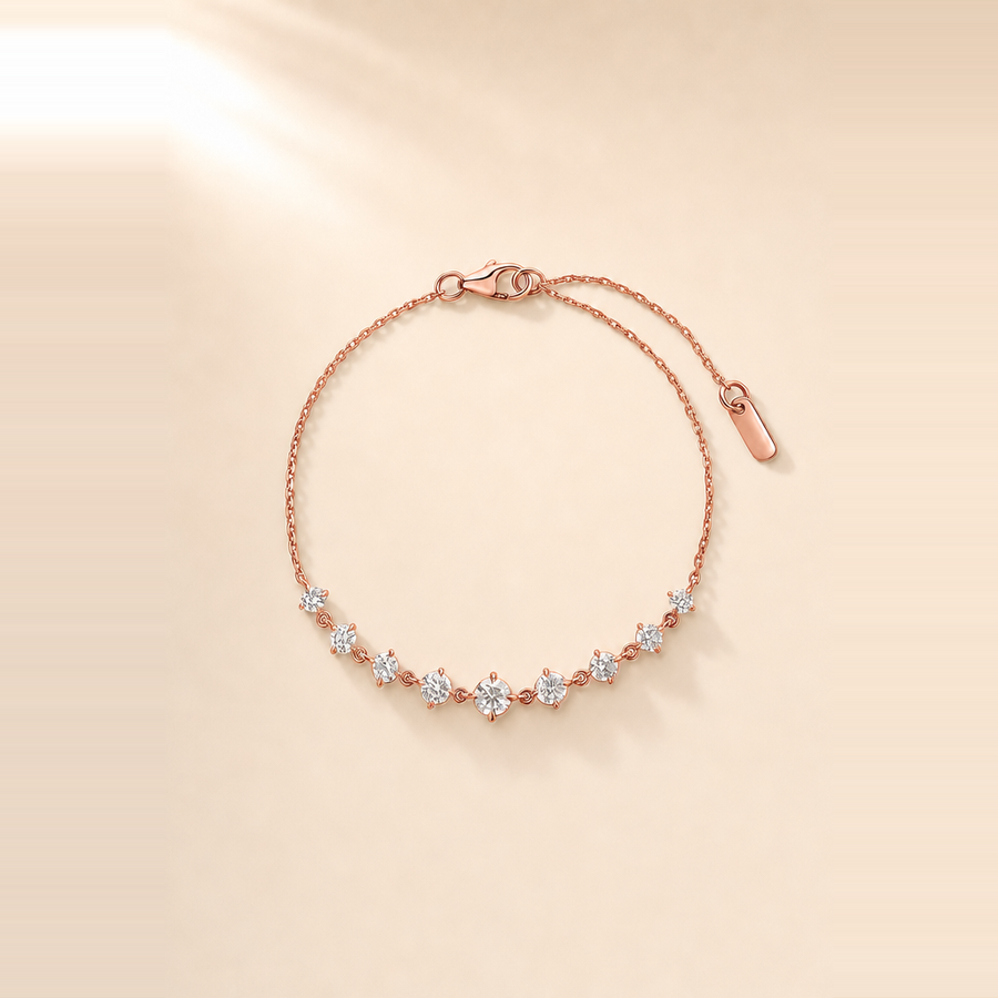 Starlight Graduated Diamond Bracelet &mdash; view 4