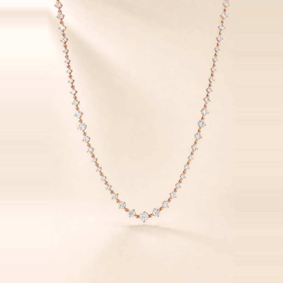 Starlight Diamond Tennis Necklace &mdash; view 3
