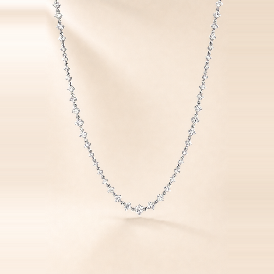 Starlight Diamond Tennis Necklace &mdash; view 2