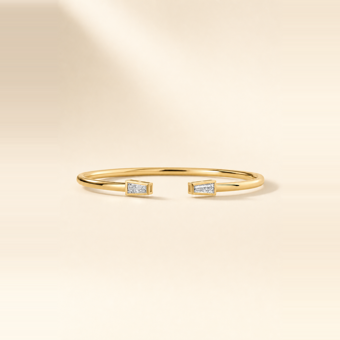 Twin Baguette Claw Cuff