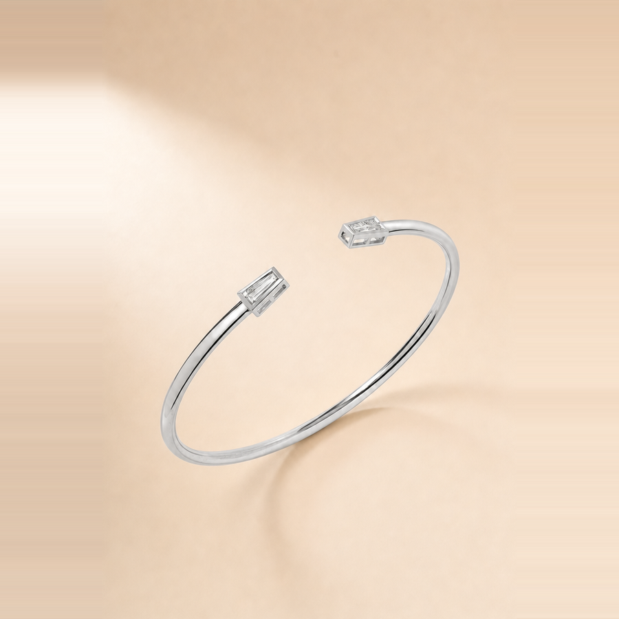 Twin Baguette Claw Cuff &mdash; view 5