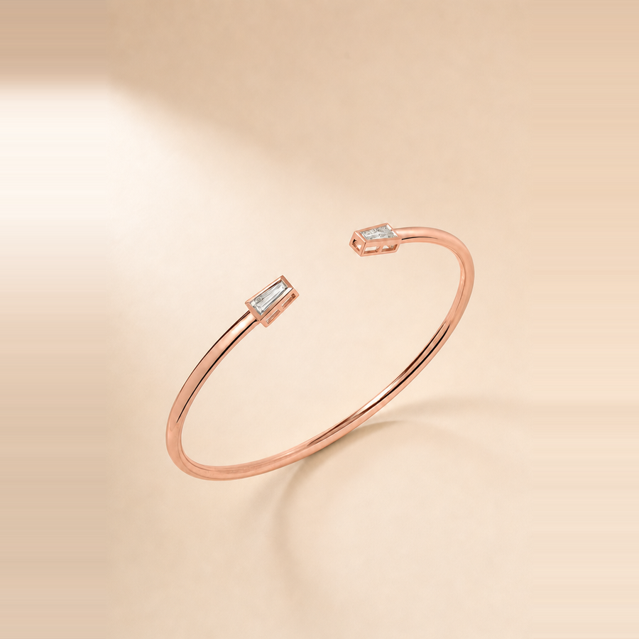 Twin Baguette Claw Cuff &mdash; view 4