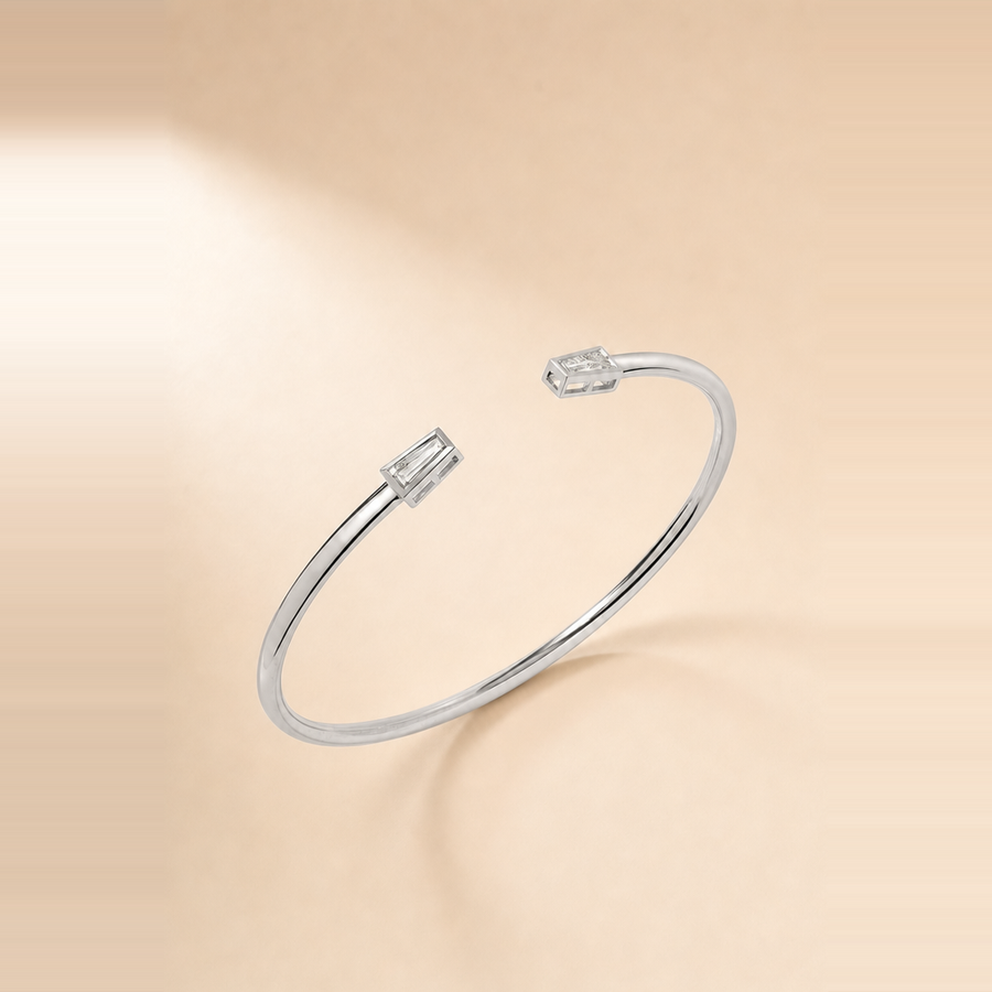 Twin Baguette Claw Cuff &mdash; view 2