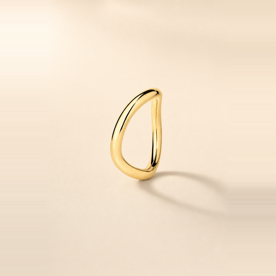 Wave Wedding Band &mdash; view 5
