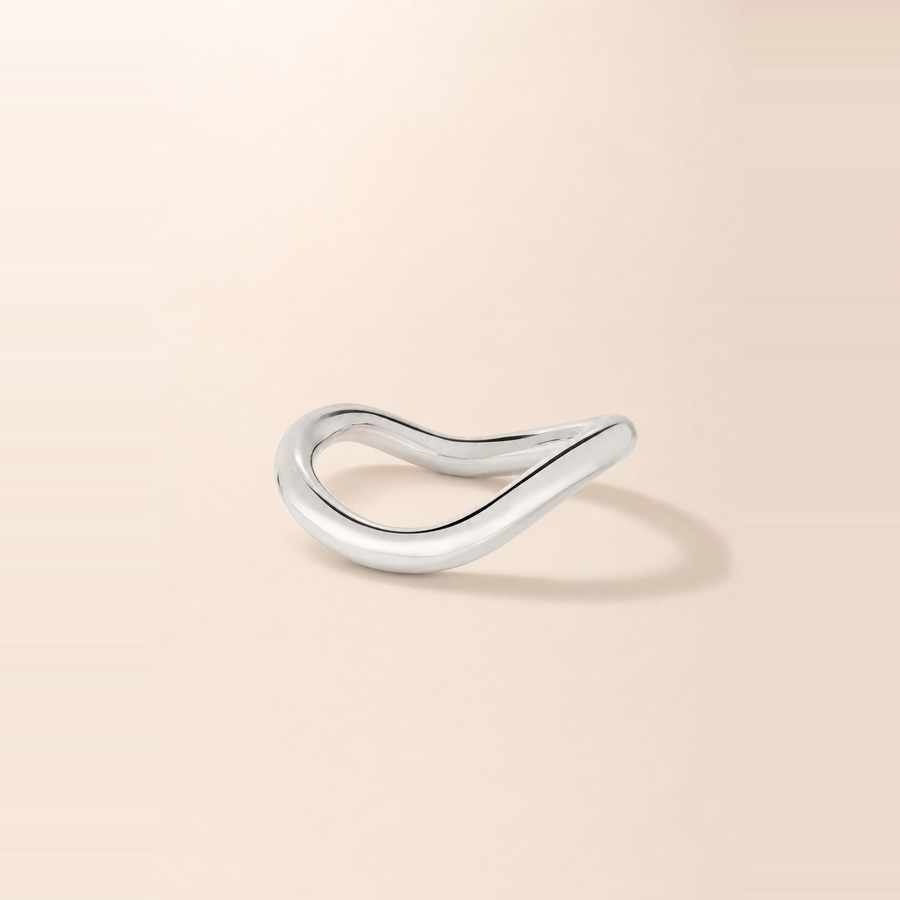 Wave Wedding Band &mdash; view 6