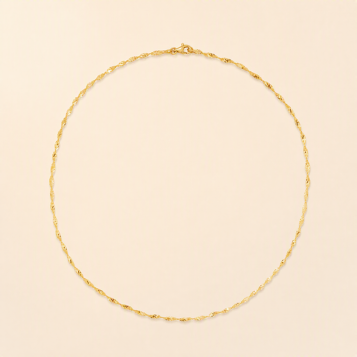 Twisted Dorica Chain Necklace