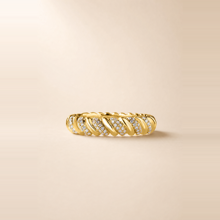 Twisted Diamond Ring