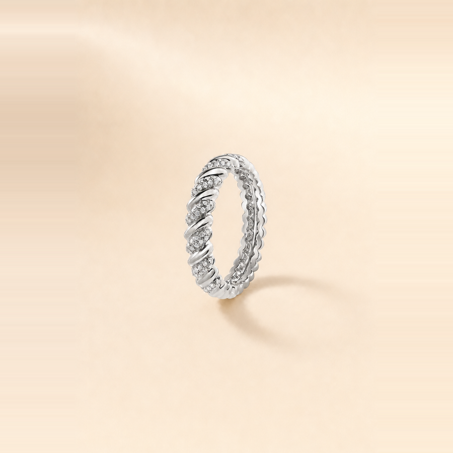 Twisted Diamond Ring &mdash; view 5