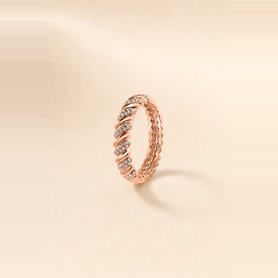 Twisted Diamond Ring &mdash; view 4
