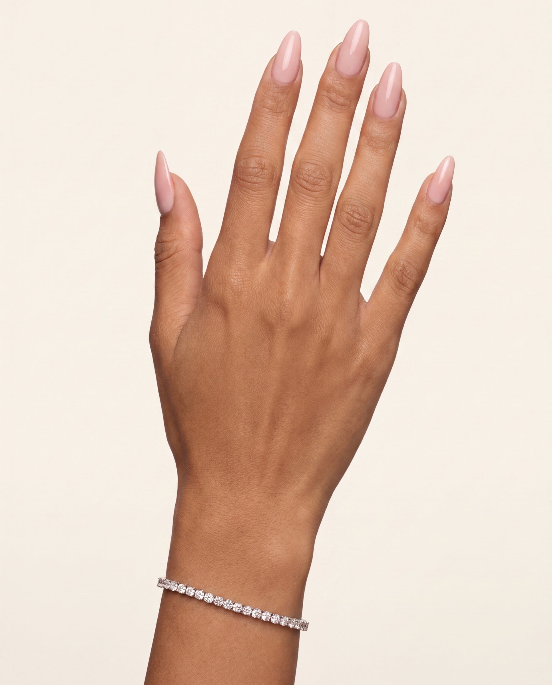Classic Round Brilliant Tennis Bracelet &mdash; Worn