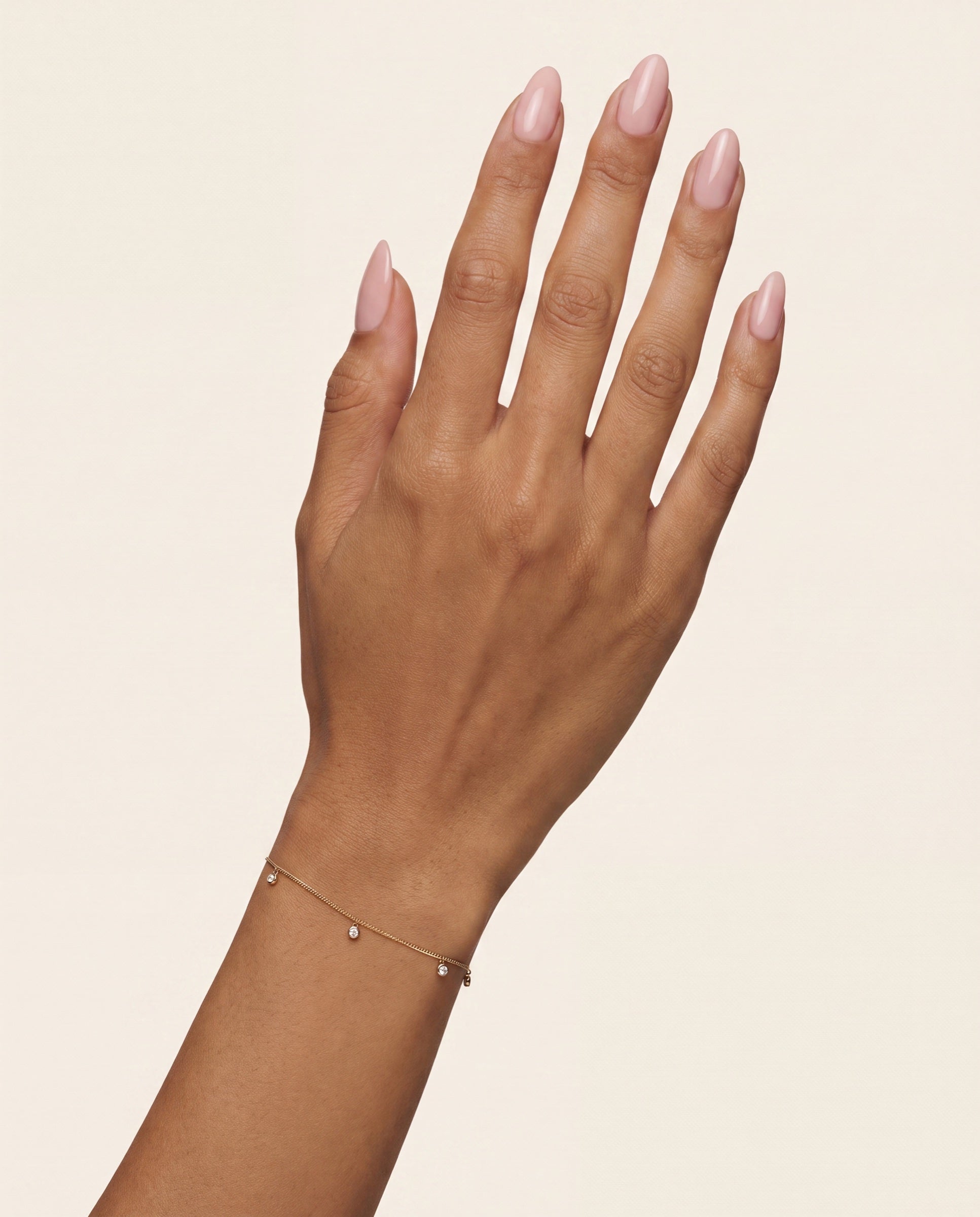 Diamond Drop Anklet &mdash; Worn