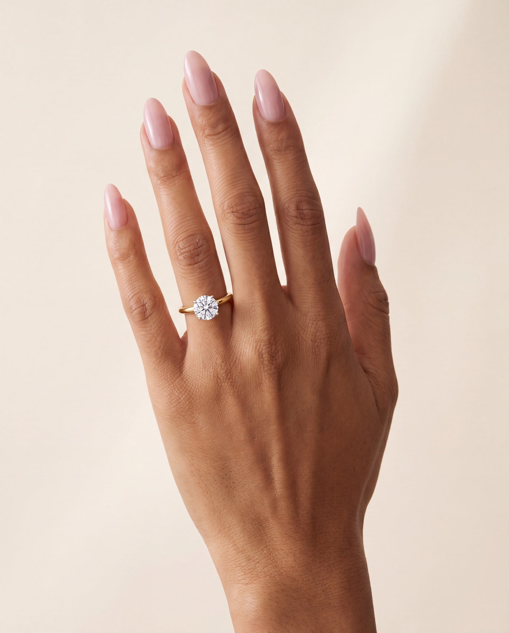 Round Diamond Solitaire &mdash; Worn
