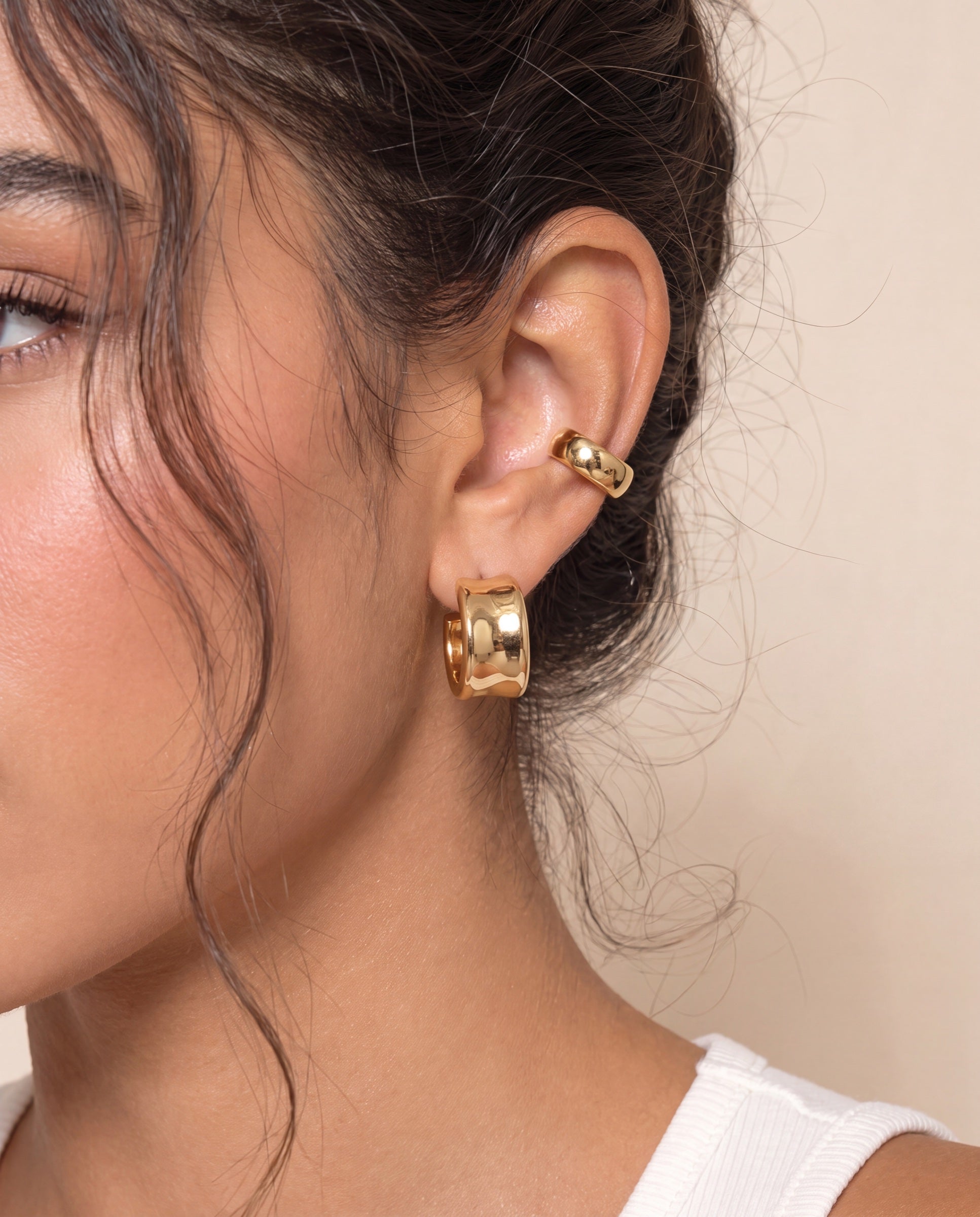 Liquid Gold Earrings &mdash; Worn
