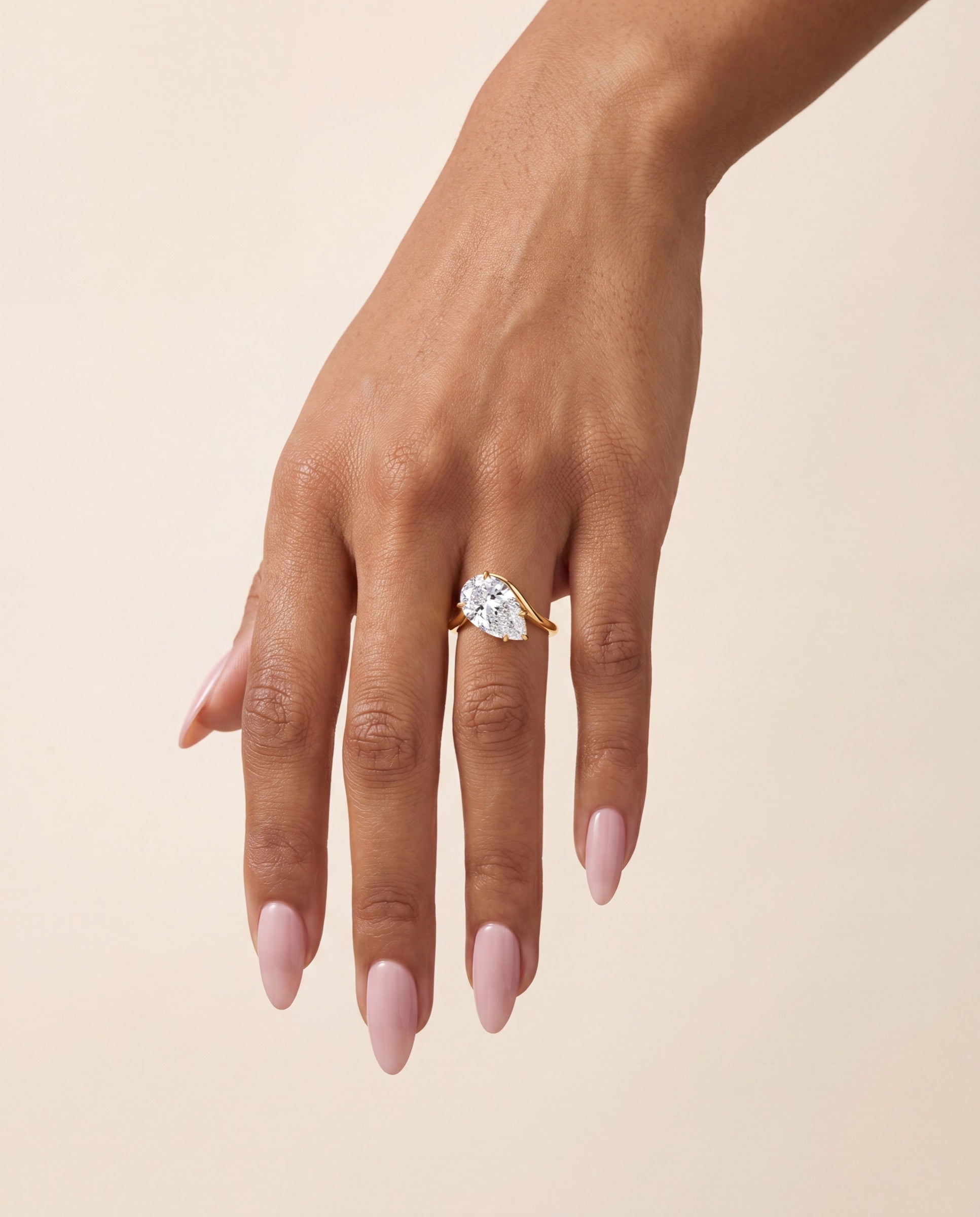 Pear Diamond in The Curve &mdash; Worn
