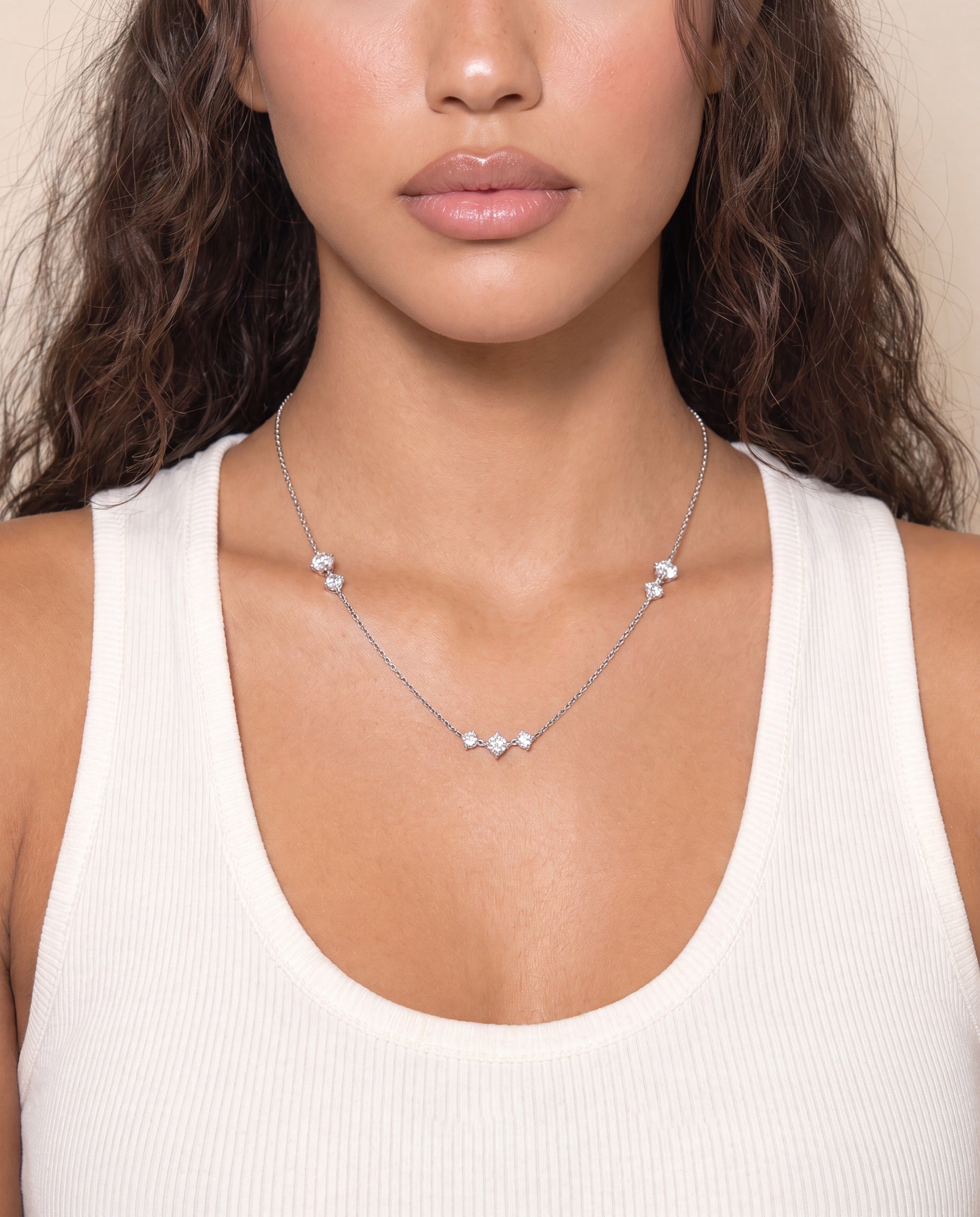 Starlight Diamond Necklace &mdash; Worn