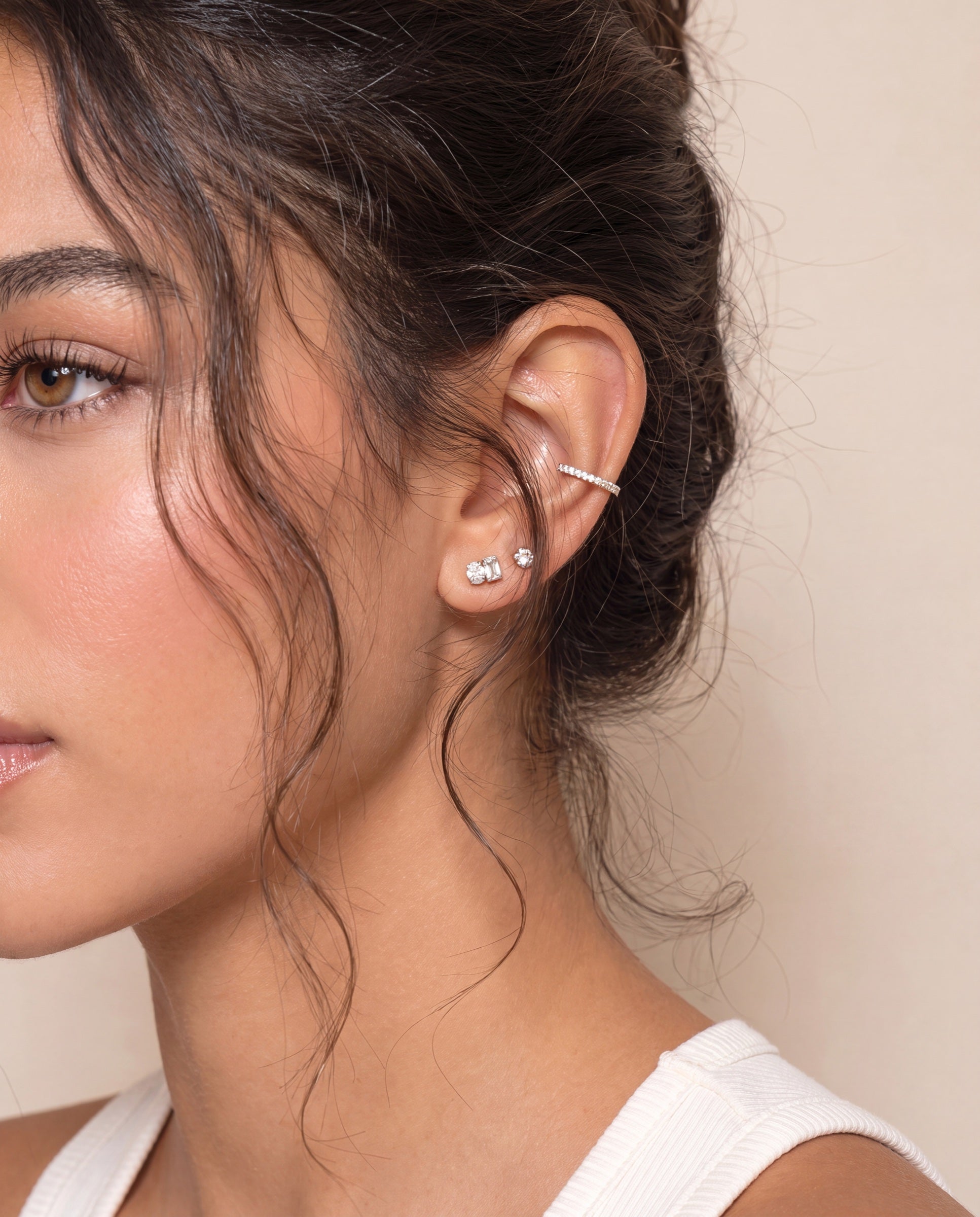 Toi et Moi Diamond Studs &mdash; Worn