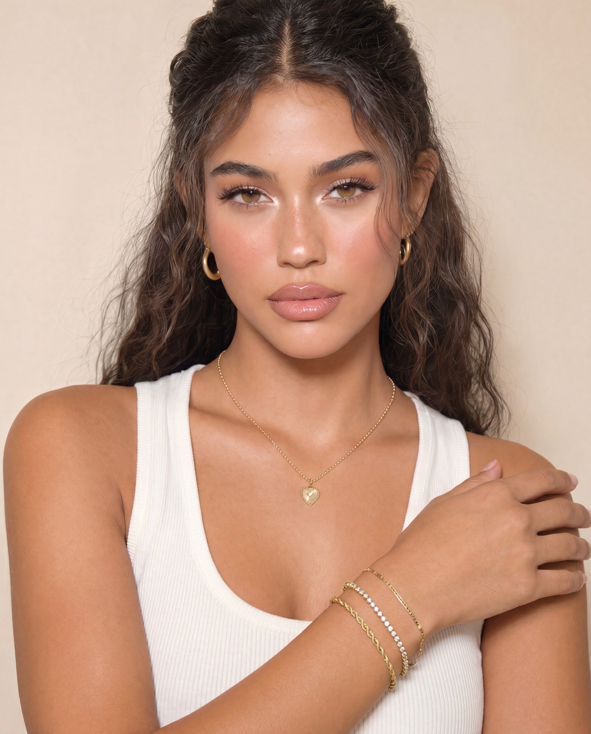 Classic Valentino Link Bracelet &mdash; Worn