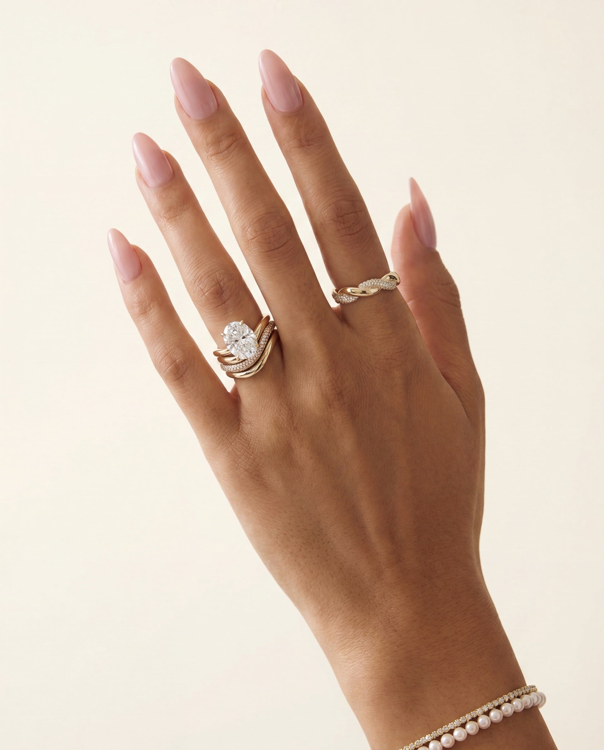 Wave Wedding Band &mdash; Worn